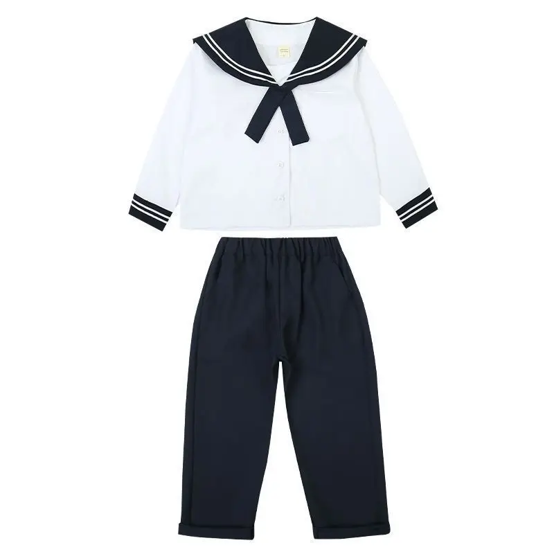 2026 Summer Teens Girls Boys Cloth Jk School Uniform Blouse Shirt Pleated Skirt or Short Pants Children Set 4 8 12 Year