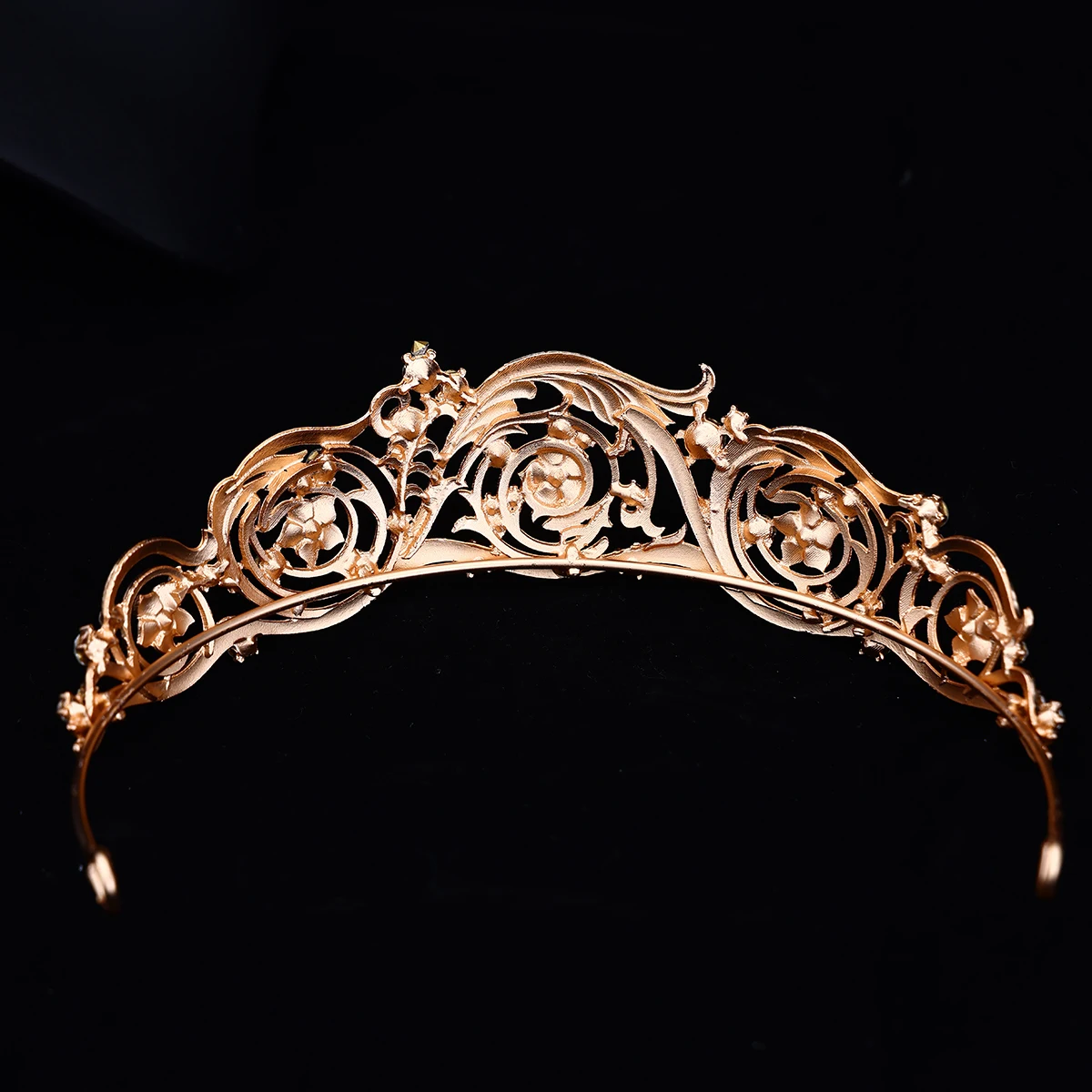 Baroque Vintage Gold  Tiaras And Crowns Crystal Rhinestone Bridal Wedding Hair Accessories For Princess Queen Women Diadems image 5