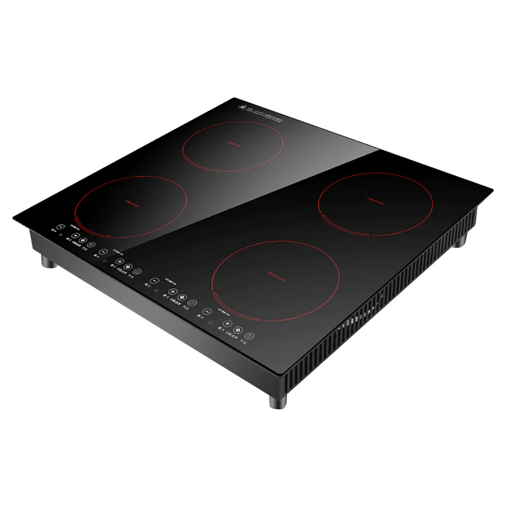 Customized 220V 4 Burner Flat Commercial Induction Cooker Electric Stove Ceramic