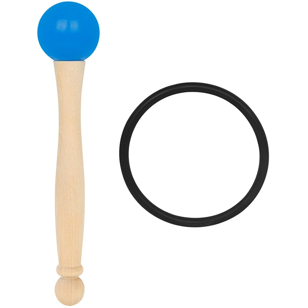 

Rubber Ring Crystal Bowl Trustworthy Mallet Singing Striker Band Portable Sticks Wood