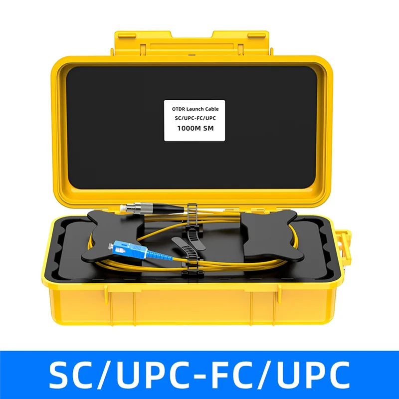 

Fiber Optic Test Extension Cable OTDR Launch Cable Box 1000M Dead Spot Eliminator Optical Fiber Test Tool A-AB01
