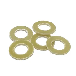 Bakelite Insulated High-Temperature Resistant Flat Washer Flame Retardant Epoxy Resin Sheet Yellow Electrical Gasket M3M5M6M12
