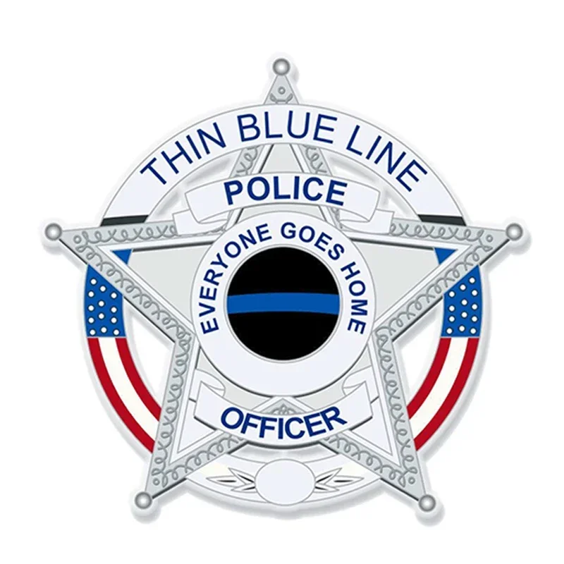 Cool Police Swat Decal Thin Blue Line Stickers Sunscreen Waterproof Decals Vinyl Car Motorcycles Accessories