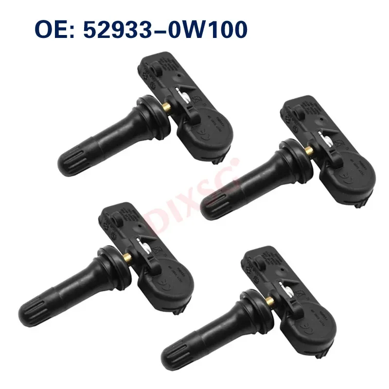 

Датчик давления в шинах TPMS 52933-0W100 (4 шт.) для Hyundai Santa Fe 2009-2012, запчасти, 315 МГц