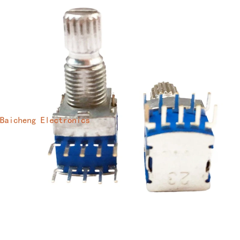 10PCS Small sealed 09 precision rotary switch switching gear band axis length 15MM