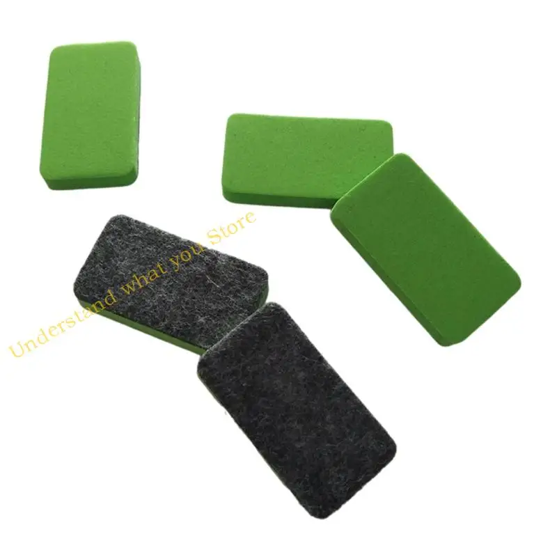 J60A 50Pieces WRITHEBOARD ERASERS CERNERER Small Board -ORLASER dengan bantalan yang tebal untuk pertemuan dan presentasi kantor