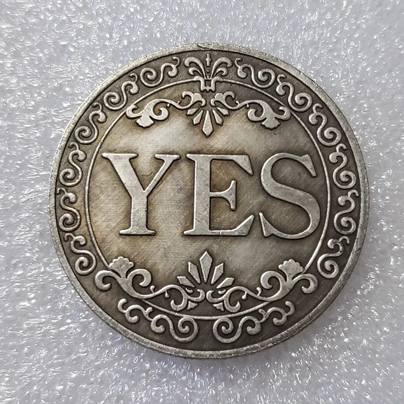 YES/NO Hobo Nickel Lucky Decision Coin Fortune Toy Coin Silver Coins Collectibles Commemorative Coin New Year's Gift 1047-6