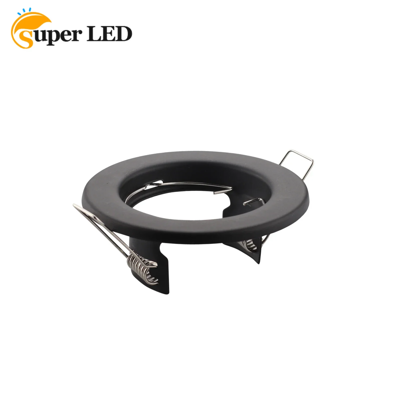 Hot Sale White Black Chrome Nickel Iron Body Round MR16 GU10 Led Ceiling Downlight Spotlight Fitting Frame