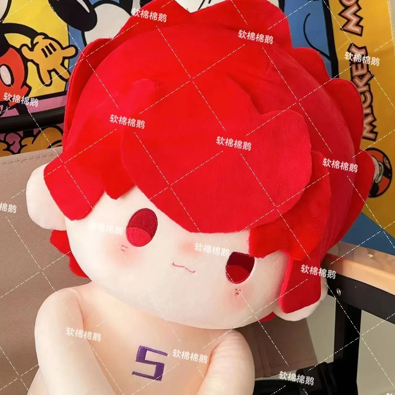 40CM Anime Haikyuu!! tendou satori Cosplay Cartoon Doll Dress UP Sitting Posture Soft Body Pillow Adorable Game Gift