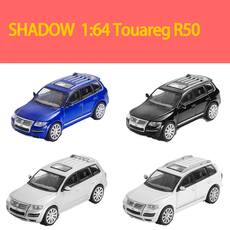 

SHADOW литой под давлением масштаб 1:64 Touareg R50, модель автомобиля из сплава, статическая коллекция, украшенные праздничные подарки, игрушки