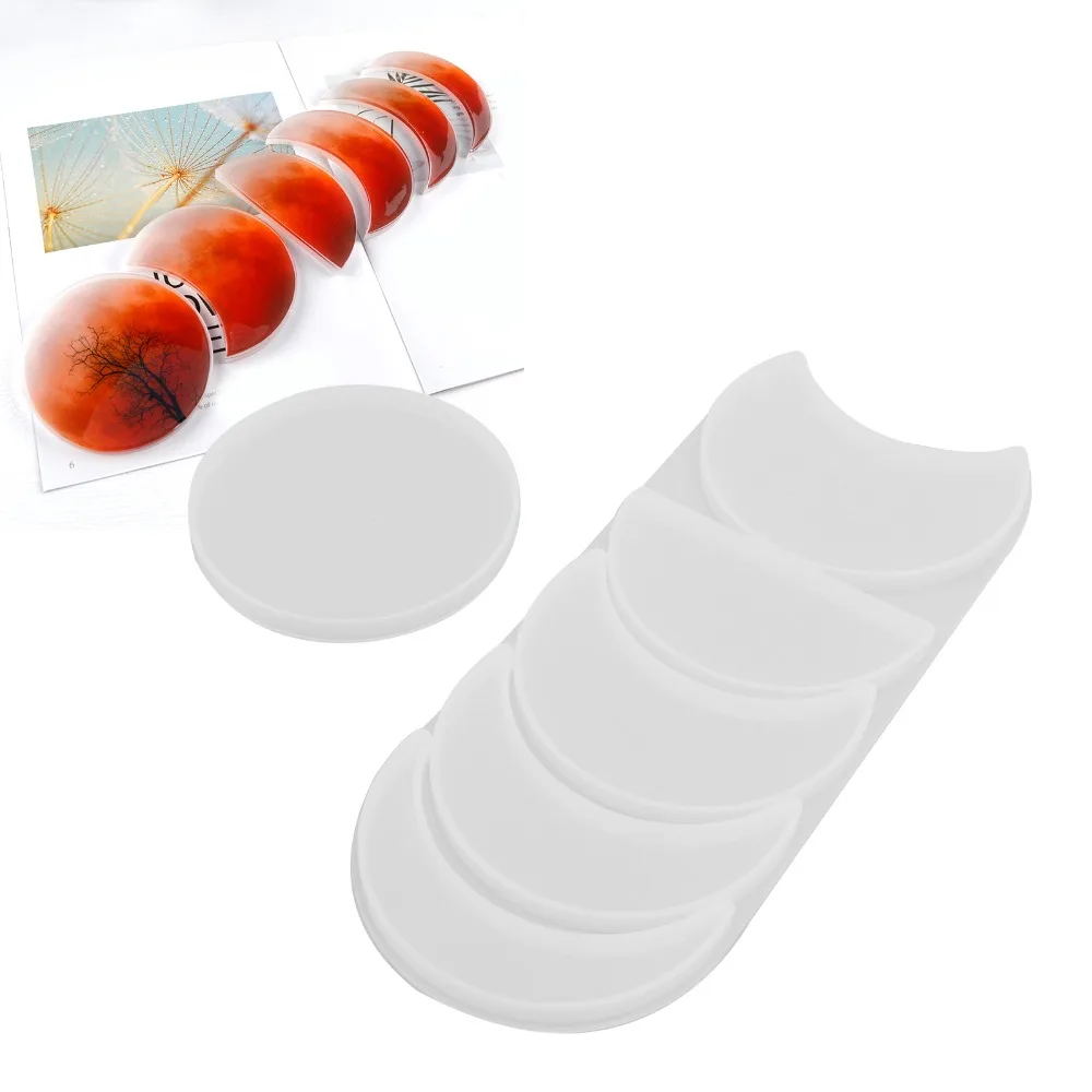 2pcs White Lunar Silicone Mould Silicone Easy Demoulding Resin Mould Aesthetic Silicone Craft Mould Hanging Ornaments