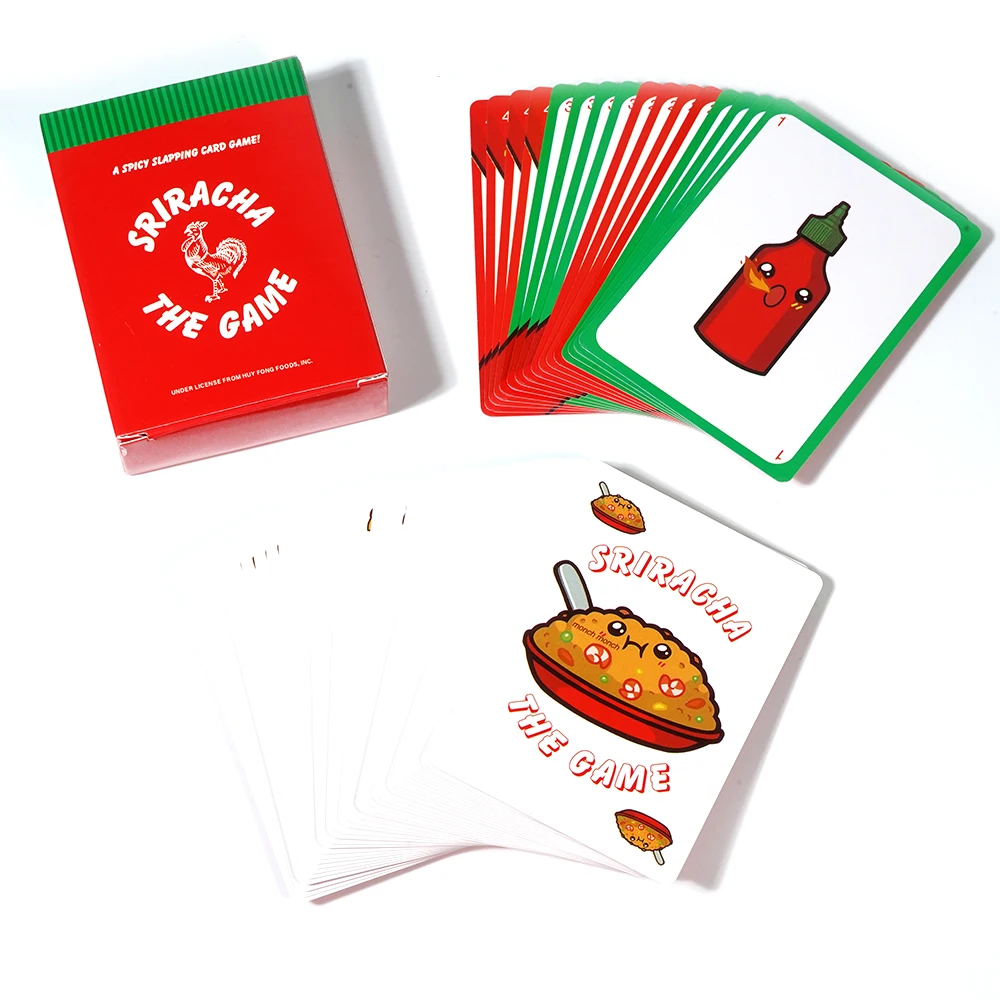 Sriracha Card Game The Game Spicy Slapping Card Game for The Whole Family Fast-Paced includes 52 cards For 2-4 players