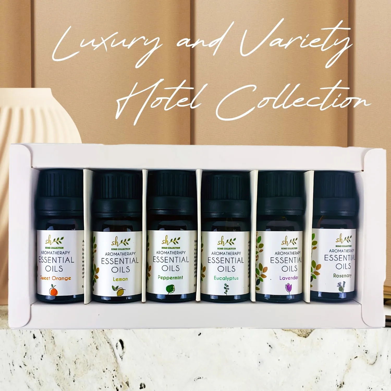 

6 шт./компл., ароматный массаж, спа, ароматерапия, чистый розмарин, лимон, сладкий апельсин, эвкалипт, лаванда, мята, набор эфирных масел