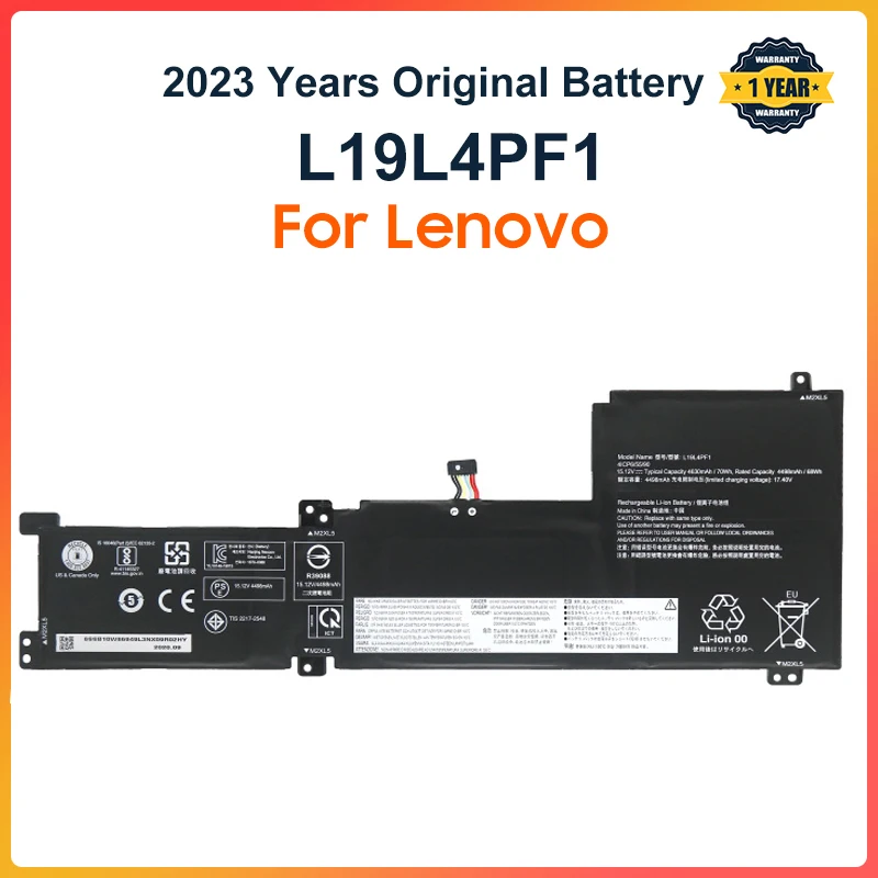 

L19C4PF1 L19L4PF1 Battery For Lenovo Ideapad 5-15IIL05 XiaoXinAir 15 15ARE 15IIL 15ITL Air 15 15ARE 15ITL 15ALC 70Wh