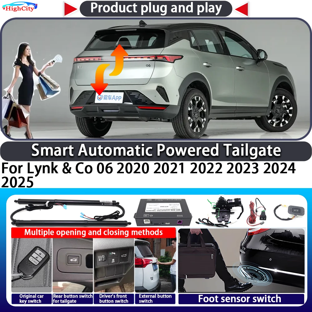 

For Lynk & Co 06 2020 2021 2022 2023 2024 2025 Smart Automatic Powered Tailgate Key Trunk Lift Close Kit Electric Power Tailgate