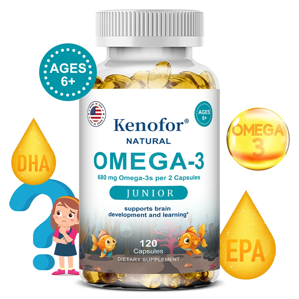 

Omega-3 Fish Oil - Triple Strength Omega-3s, Supports Brain and Nervous System Health, Cardiovascular Health, and Skin Health