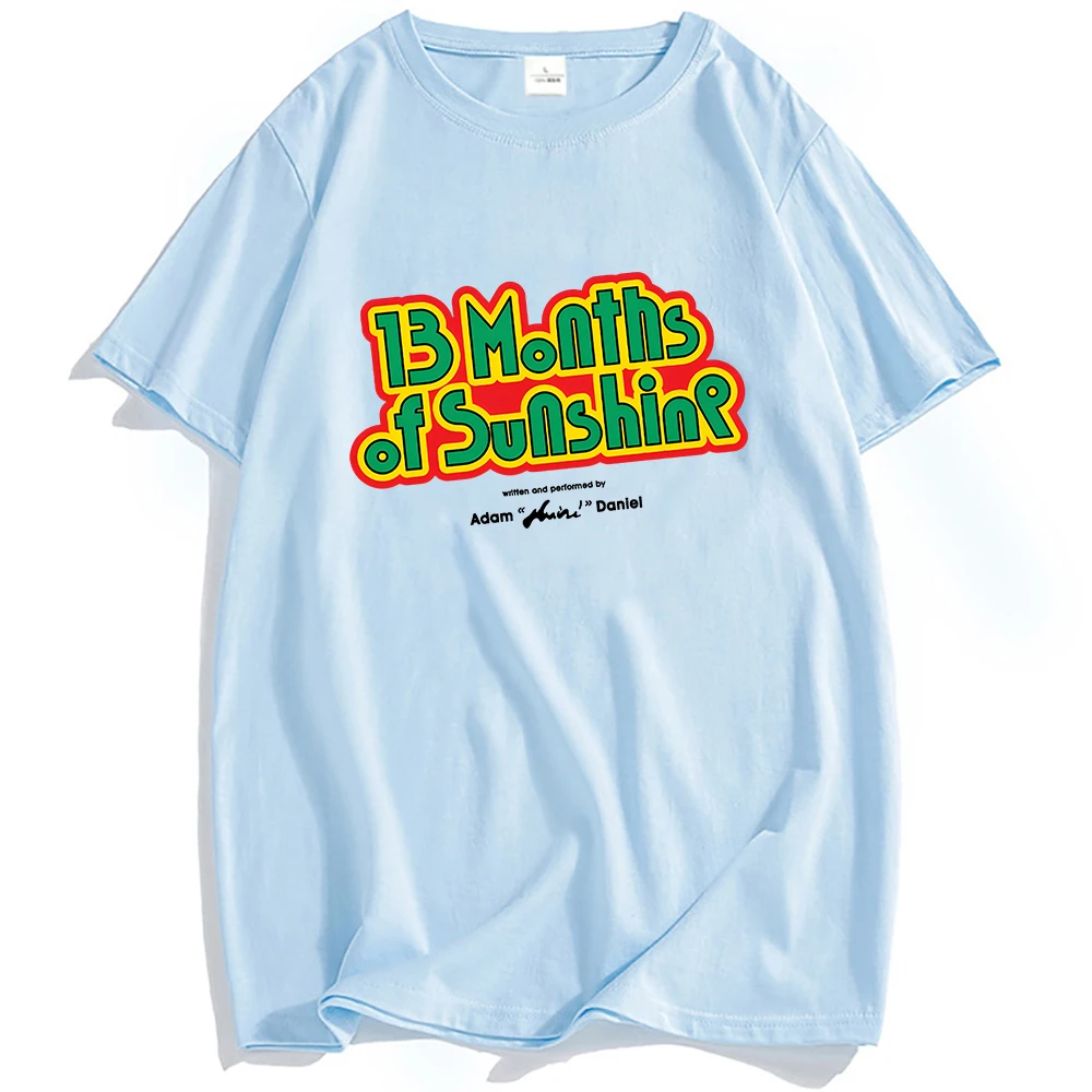 13MOS Tee Aminé 13 เดือนของSunshineเสื้อยืดอะนิเมะกราฟิกพิมพ์เสื้อแขนสั้นผู้ชายหลวมTเสื้อฤดูร้อน 2025 ใหม่