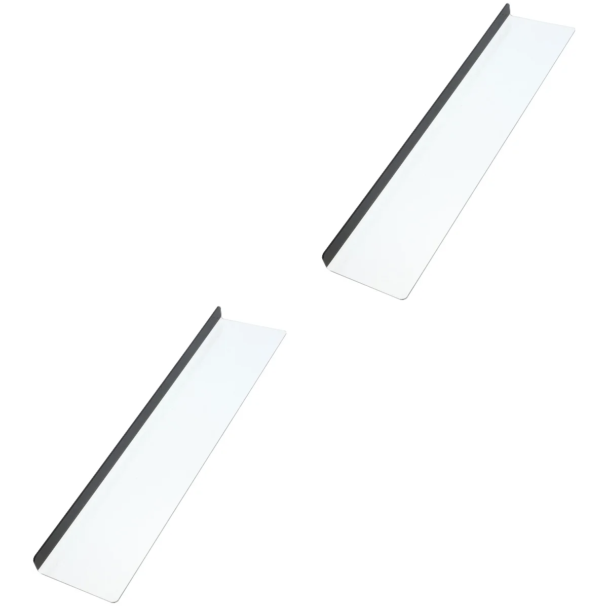 

Set of 2 Monitor Computer Message Board Side Memo Desk Necessities Screen Notes Reminder Acrylic Holder