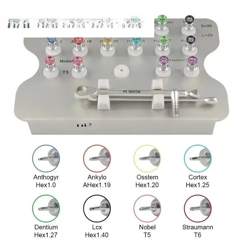 for Dental Torque Wrench Screwdriver Set Colorful Restorative Materials for Procedure Professional Oral Care