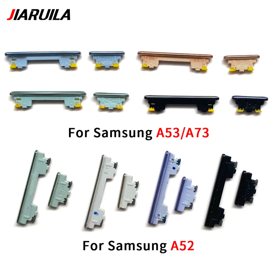 Set de botones laterales de volumen y encendido/apagado para Samsung A52 A53 A54 A73 2