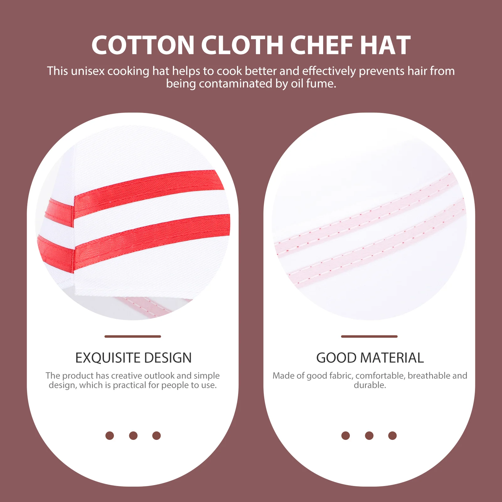 9 Pcs Service Cap Men and Women Hats for Bonnet Cloth Kitchen Working Cotton Chef Caps