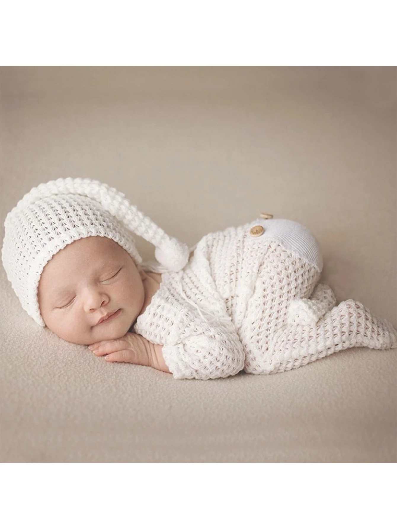 Newborn baby photography clothing onesie studio photo crawling clothes knitted boys and girls holiday shooting clothes