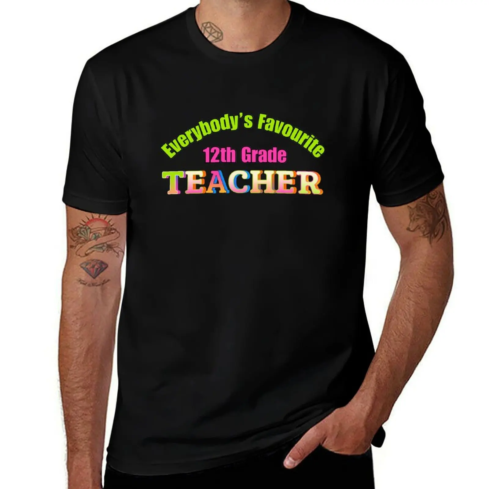 

Everybody’s Favourite 12th Grade Teacher T-Shirt plus size tops Personalized t-shirt valentines clothes compression shirt men
