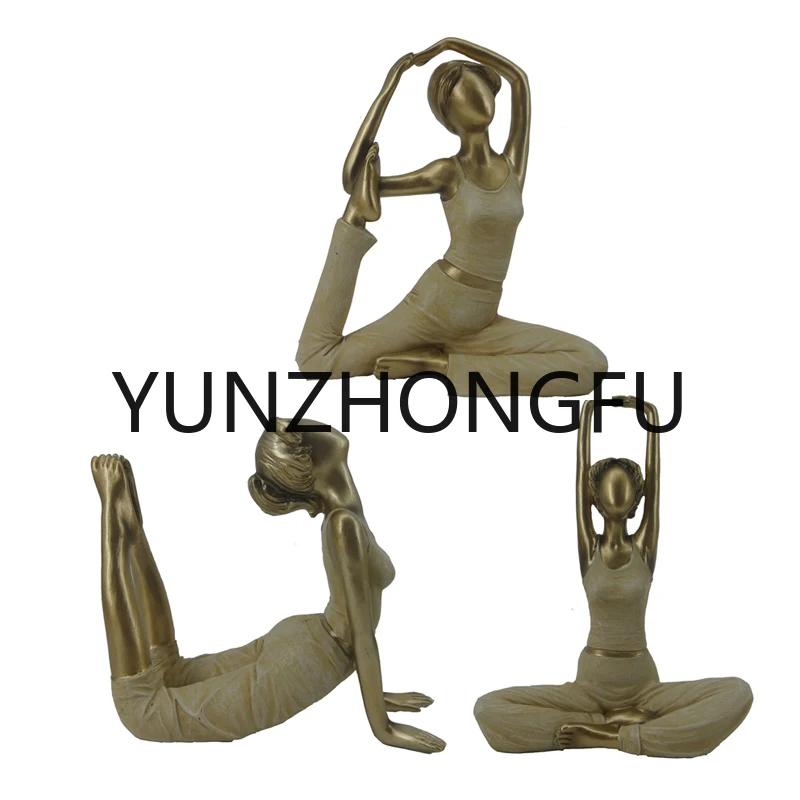 Yoga Figure Decoration Simple Modern Desktop Living Room Bedroom Study Hallway Yoga Studio to Send Friends Opening Gifts