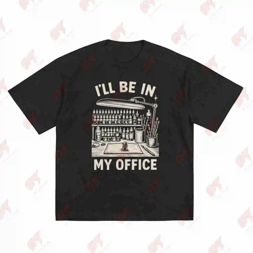 Miniature Painter Painting Miniatures Short Sleeve Tee 100% Cotton T-Shirt