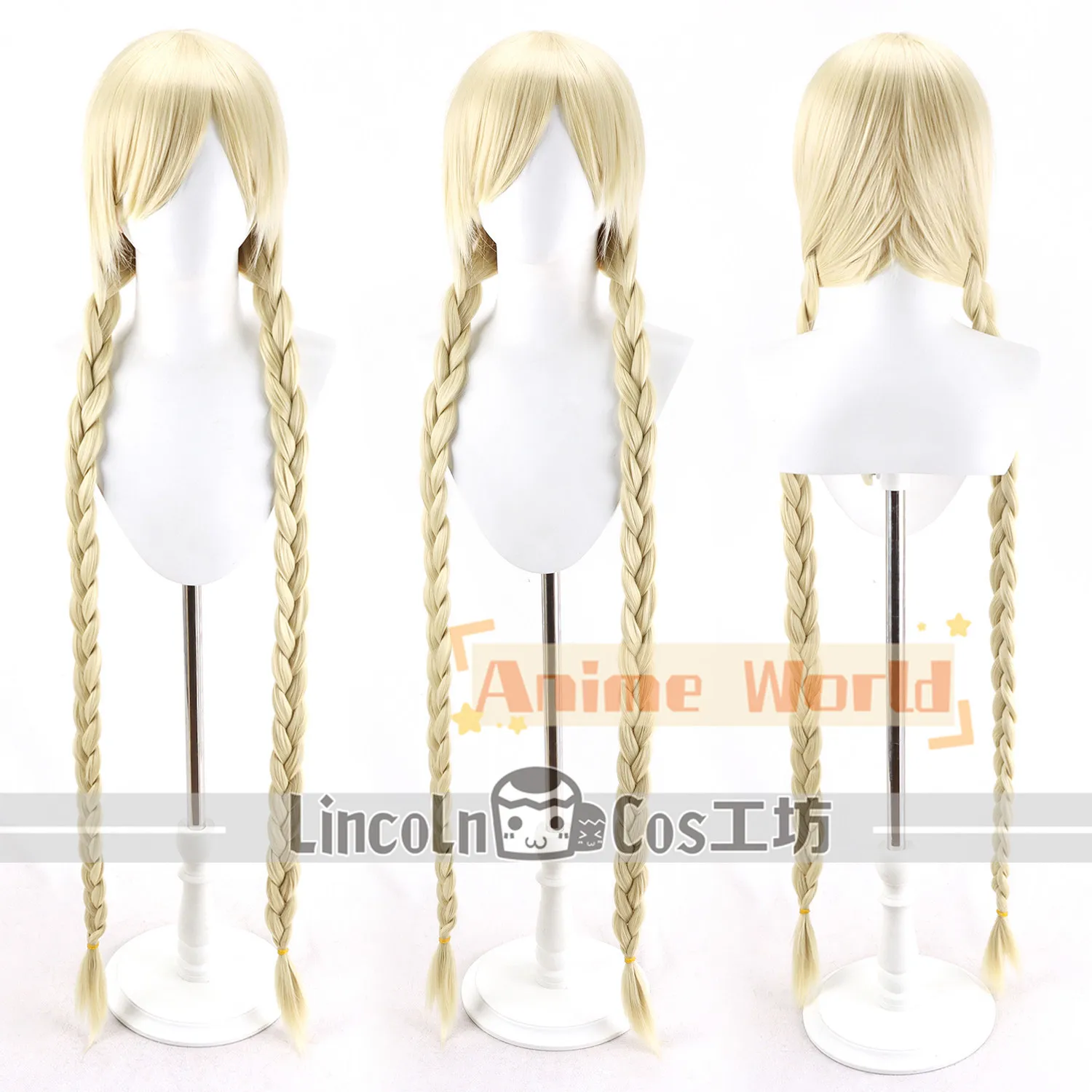 

Anime Azur Lane Sablefish Cosplay Wig Halloween Carnival Party Props Synthetic Hair Heat Resistant Fiber + Wig Cap
