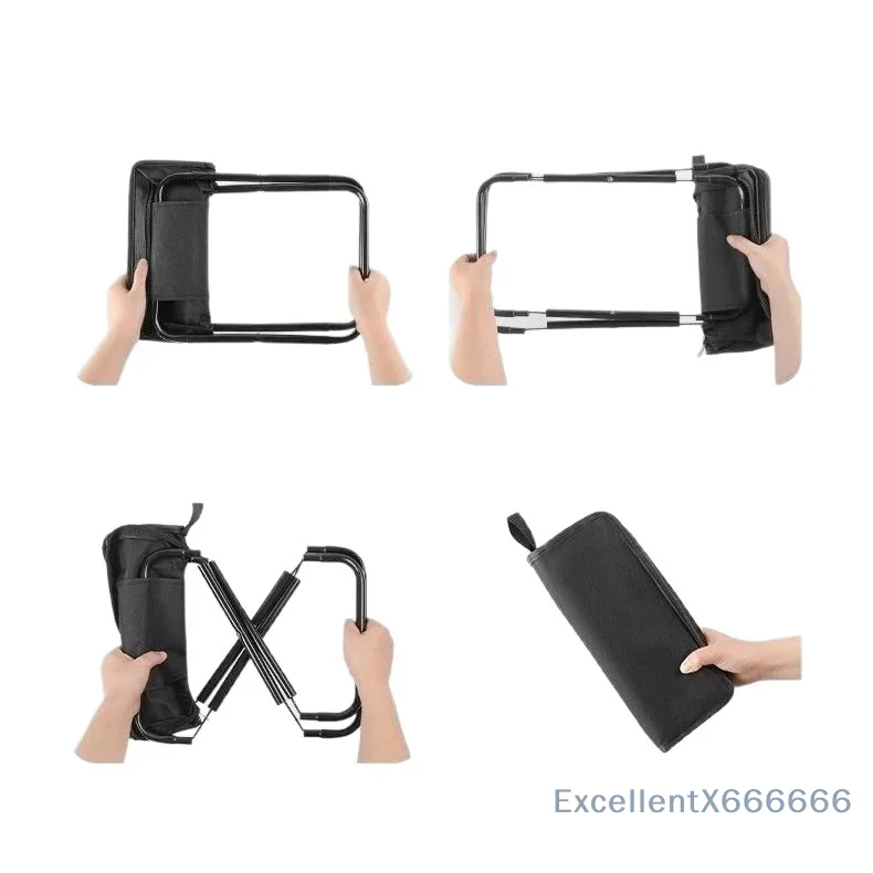 

Складной табурет Привлекательный дизайн Компактный складной размер Легкий строительный стул Холст