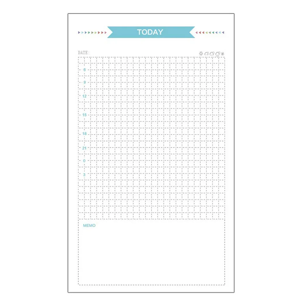 40Sheets A5 Size 6-Hole Paper Refills Lined Heavy Duty Smooth Surface for Standard Binders Notebook Planner Journal