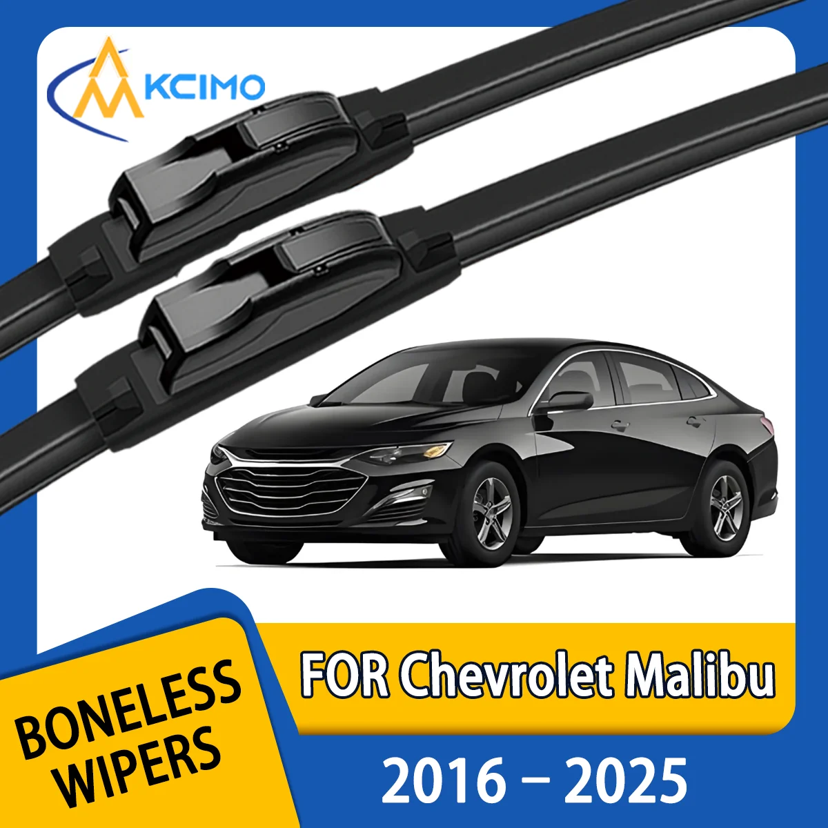 

KCIMO 2PCS New Wiper Blades for Chevrolet Malibu 2016-2025 Chevrolet Malibu XL Front Windshield Auto Wipers Blade Accessories