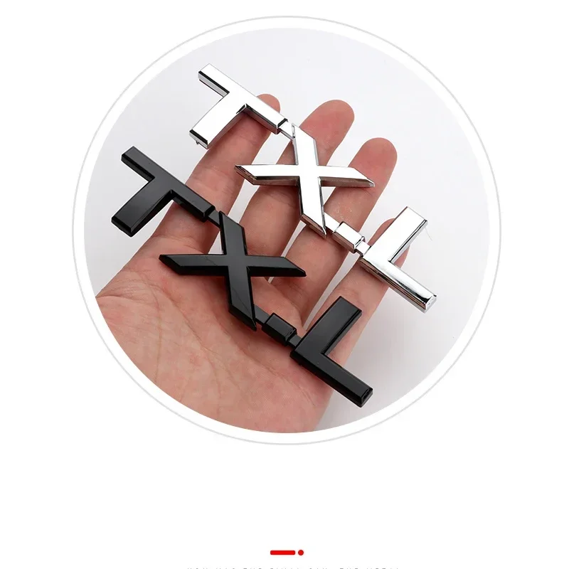 شعار حرف ABS لـ V6 V8 5.7 GXR VXR TXL VXL VXS شارة فضي/أسود معدل شعار الأمتعة ملحقات السيارة تويوتا لاند كروزر #6