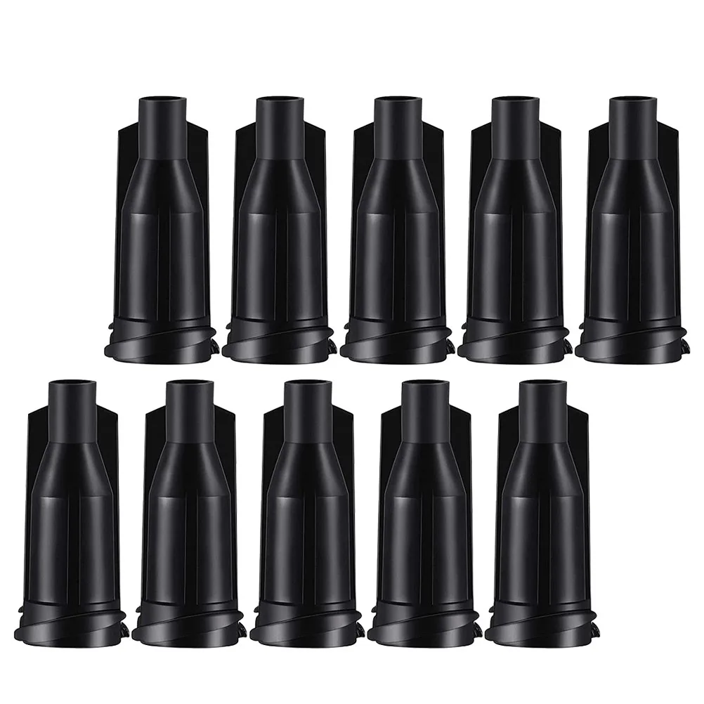 

250pcs Black Barrel Plug Dispensing Tip Caps Syringe Luer Lock Needle Cover Fits Glues Adhesives Solder Paste Industrial Use