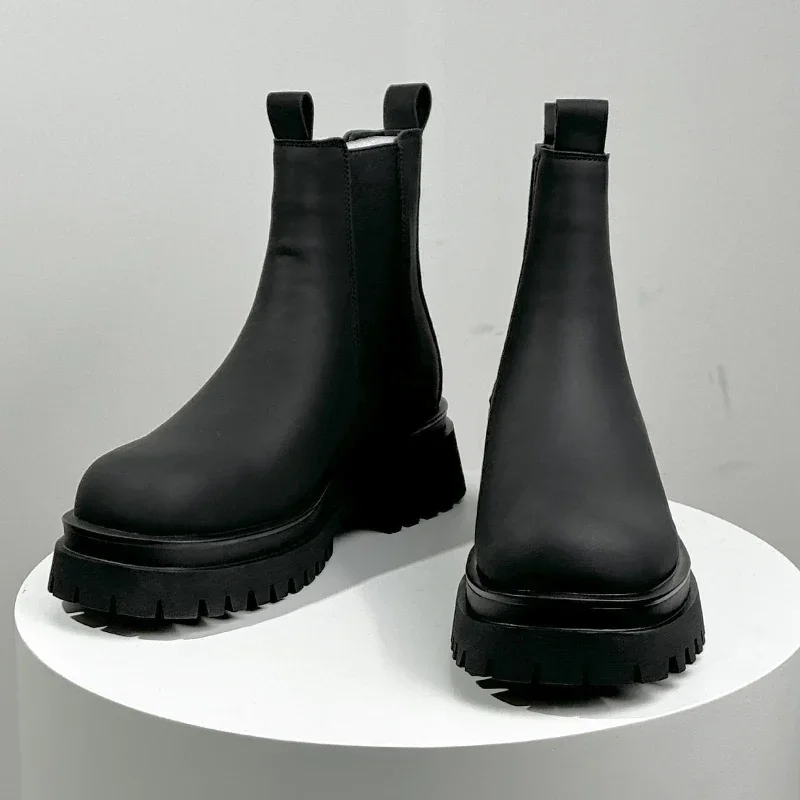 الدخان أنبوب عادية ريترو كم أحذية العمل الفاخرة الرجعية أكسفورد الأحذية 2026 زوجين أحذية منصة سميكة سوليد أحذية من الجلد #5