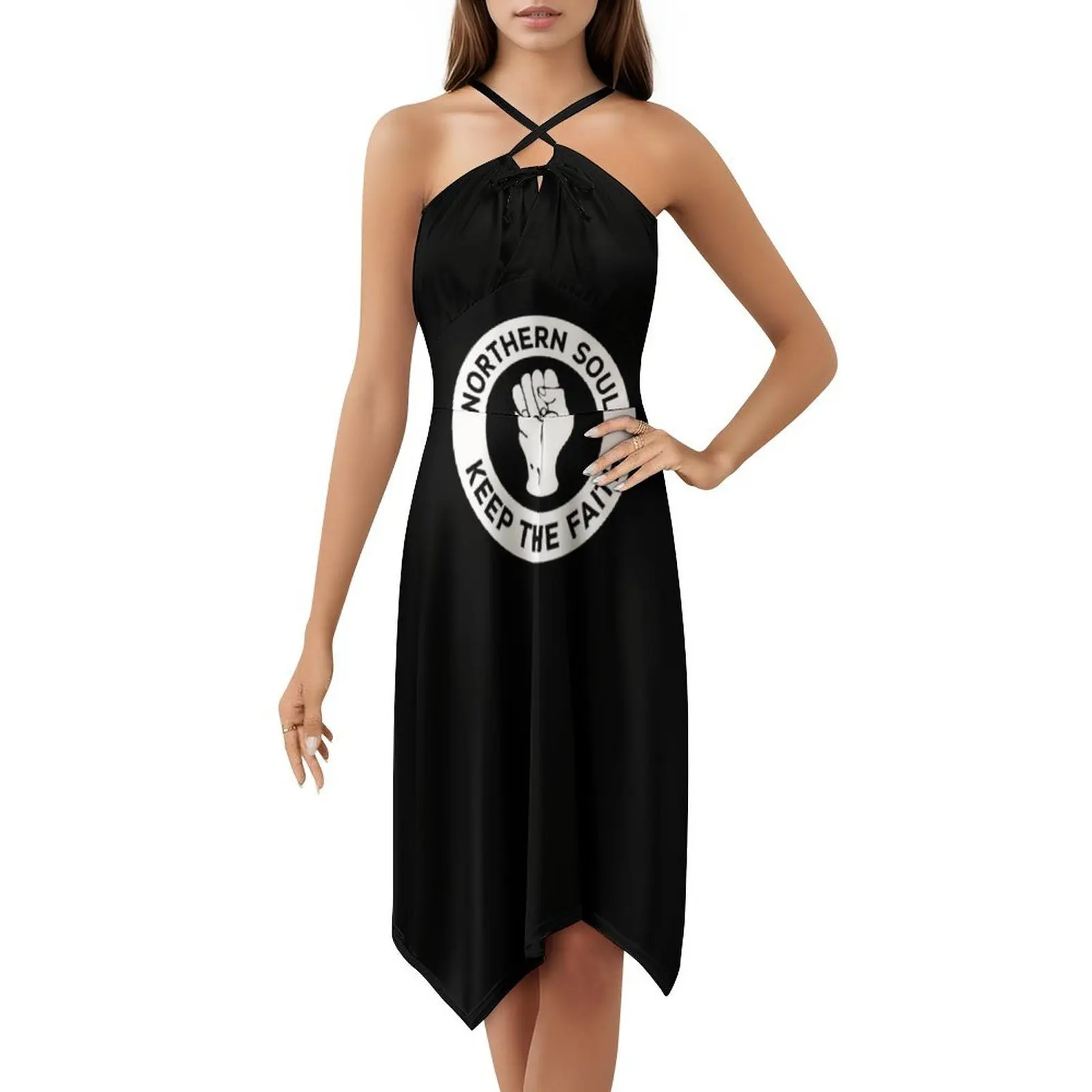 فستان أنيق بوهو من Northern Soul-Keep The Faith أنيق على الشاطئ لحفلات الزفاف والروح الشمالية والروح الشمالية للسيدات #5