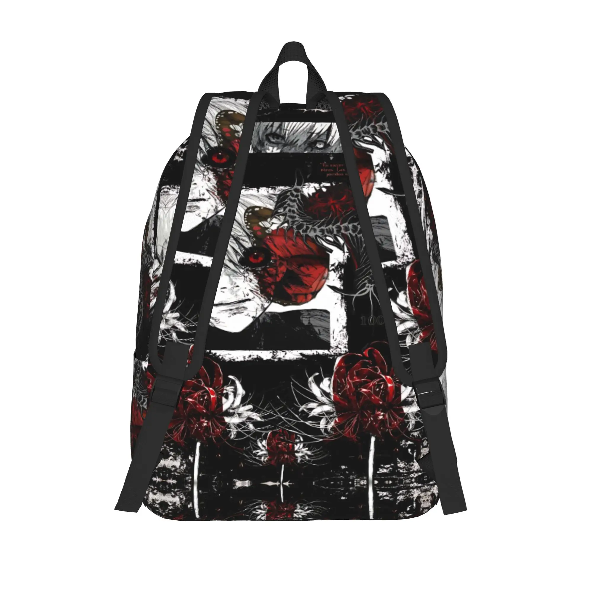 Fashion Halloween Tokyo Ghoul Kaneki Backpack  Mochilas High Street Camping Retro Washable Rucksack