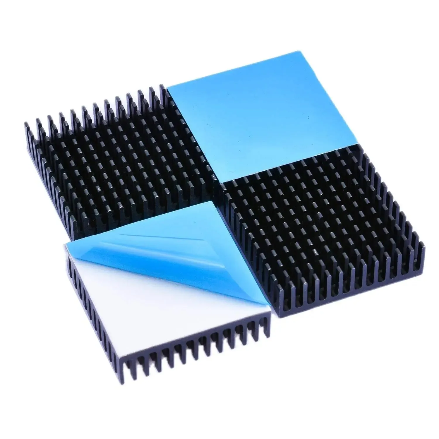 40mm Aluminum Heatsink 40x40x11mm with Thermal Adhesive Tape for 3D Printer Stepper Motor Peltier Cooling Radiator Cooler