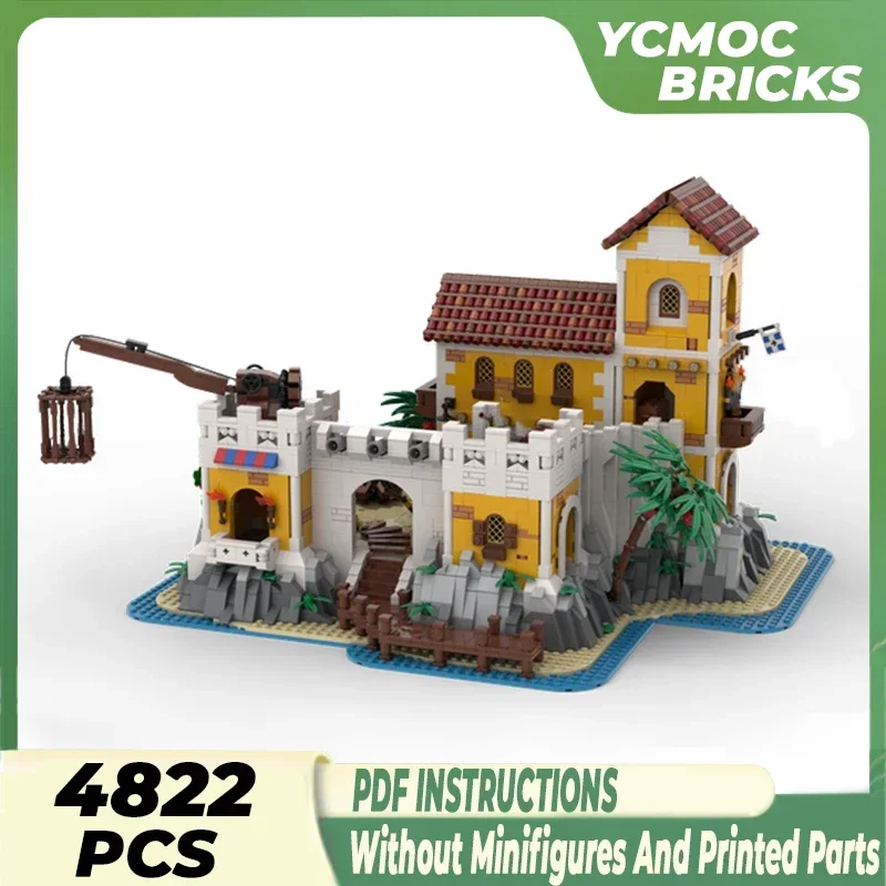 Medieval Model Moc Building Bricks Eldorado Fortress And Pirate Hideout Technology Blocks Gifts Christmas Toys DIY Sets Assembly