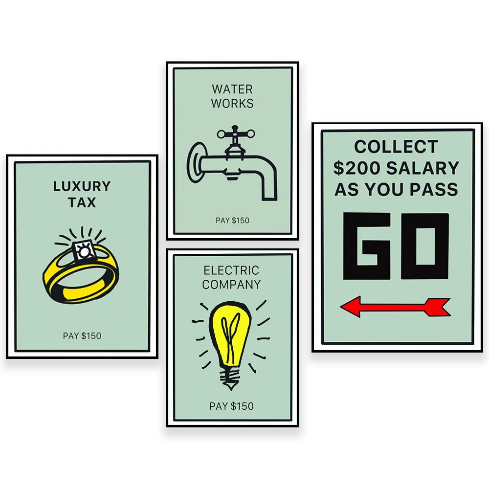 

Printable Wall Art | Dollar Version | Downloadable Monopoly Art | Monopoly Art Prints | Digital Wall Art