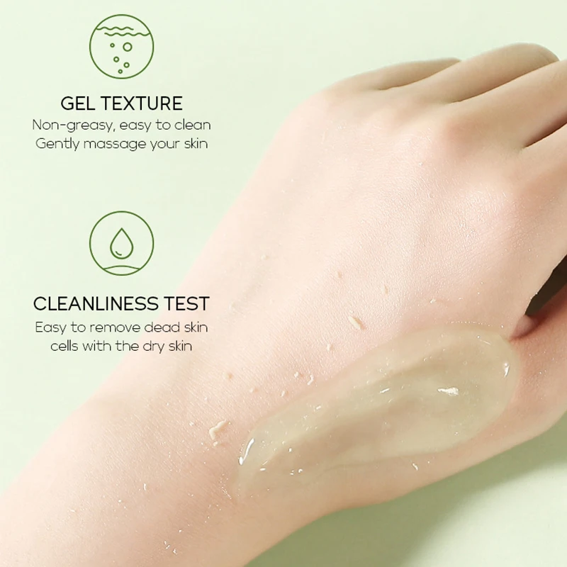 Green Tea Triple Enzyme Exfoliating Gel Face Scrub Moisturizing Whitening Remove Blackhead Acne Detoxifies & Cleanses All Skin
