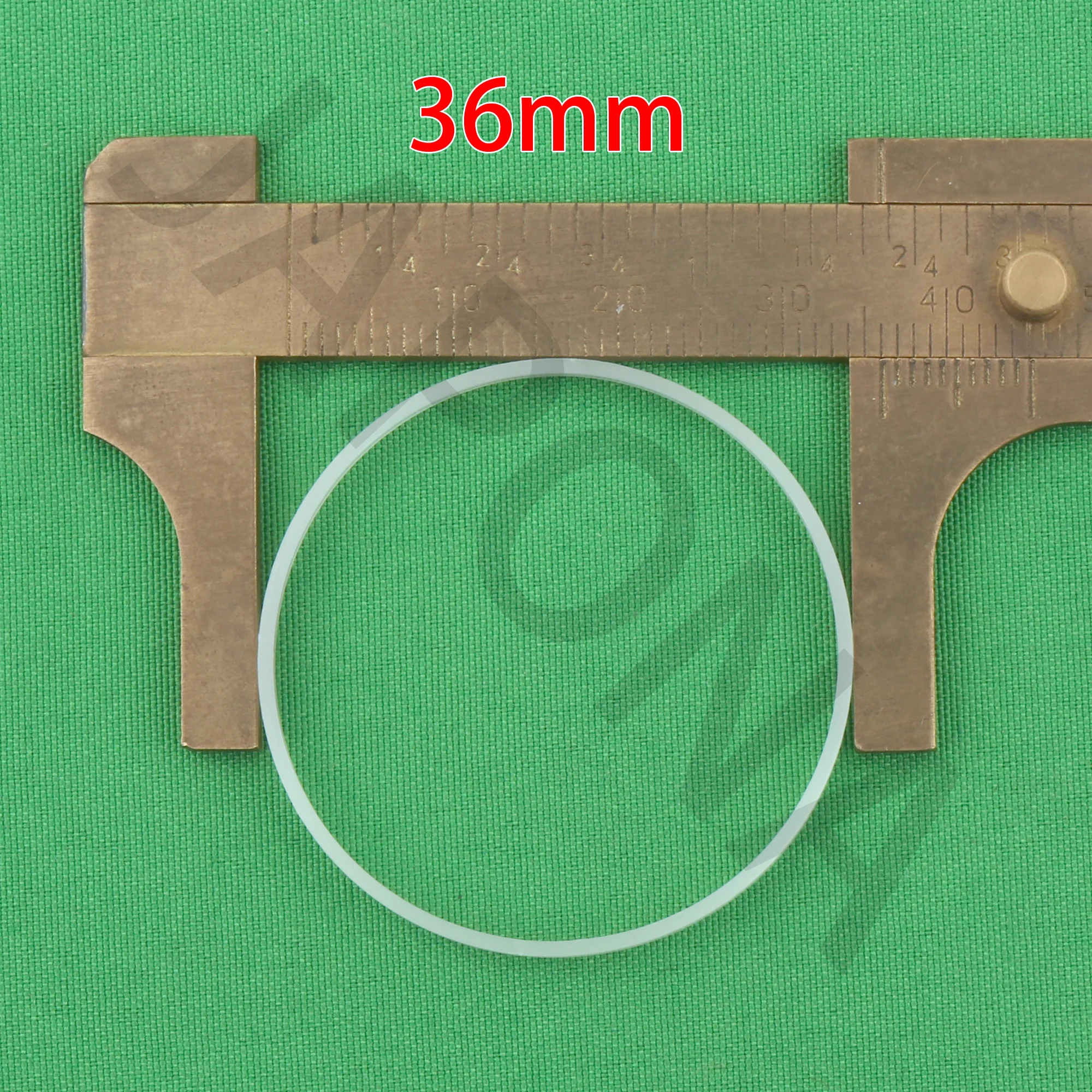 حامل زجاج للساعة ، حلقة مقاومة للماء ، بلاستيك ، ملحقات ، سماكة 3 ، 36 ، 10
