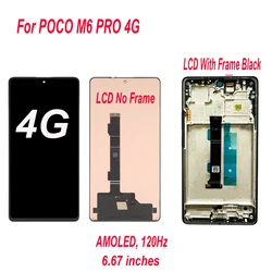 AMOLED For Xiaomi Poco M6 Pro LCD Display Touch Screen Digitizer Assembly