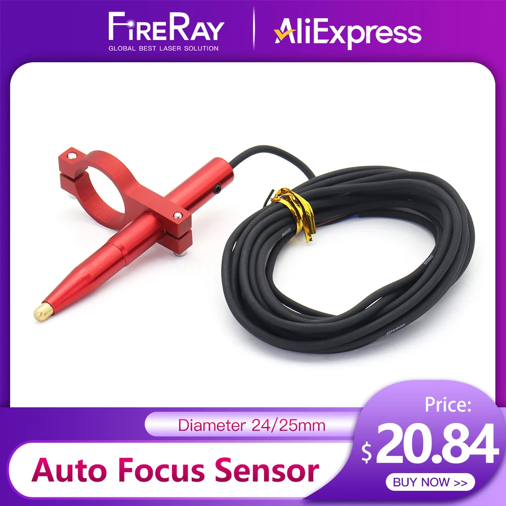 FireRay Auto Focus Sensor Z-Axis for Automatic Motorized Up Down Table CO2 Laser Engraving Cutting Machine