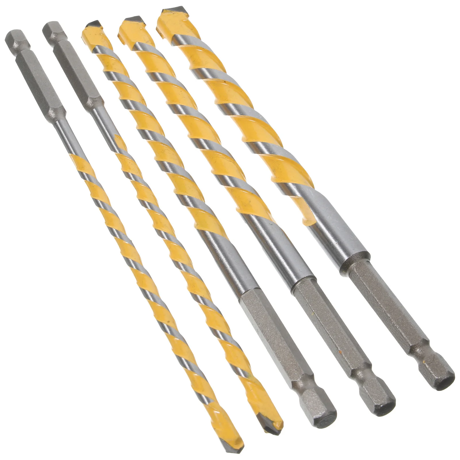 

1 set Square Shank Drill Bit Set For Concrete Brick Glass Tile Masonry Ceramic Porcelain Cement Multi-Purpose Alloy Tips High