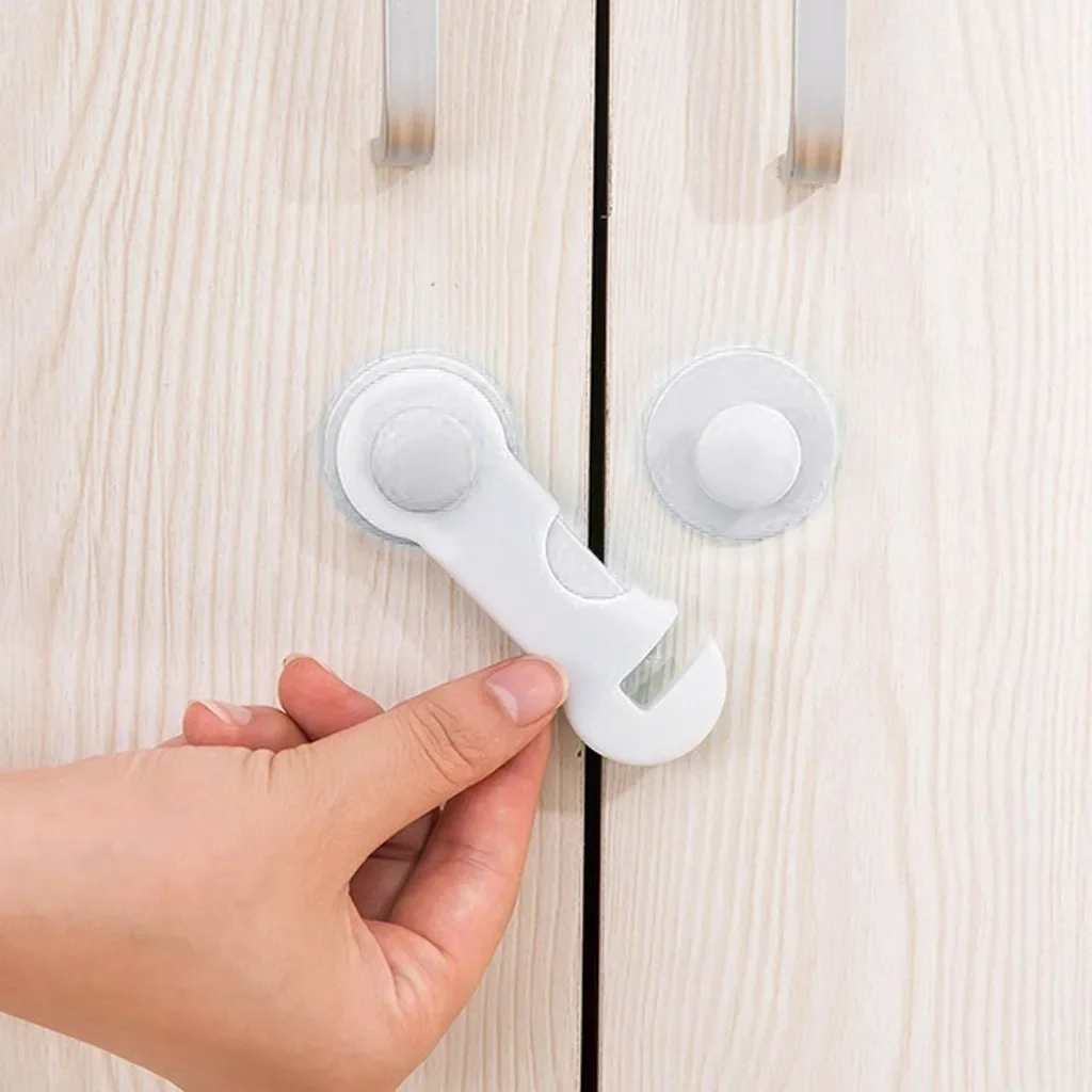 1PC Child Safety Cabinet Lock Baby Proof Security Protector Drawer Door Cabinet Lock Plastic Protection Kid Safety Door Lock