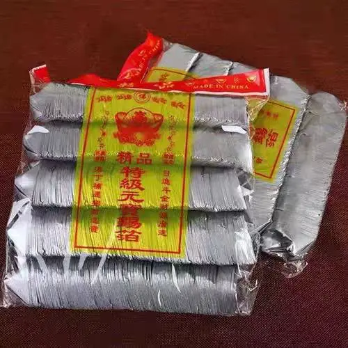 handmade-tin-foil-yuanbao-finished-500pcs-old-town-god-temple-ancestor-worship-supplies