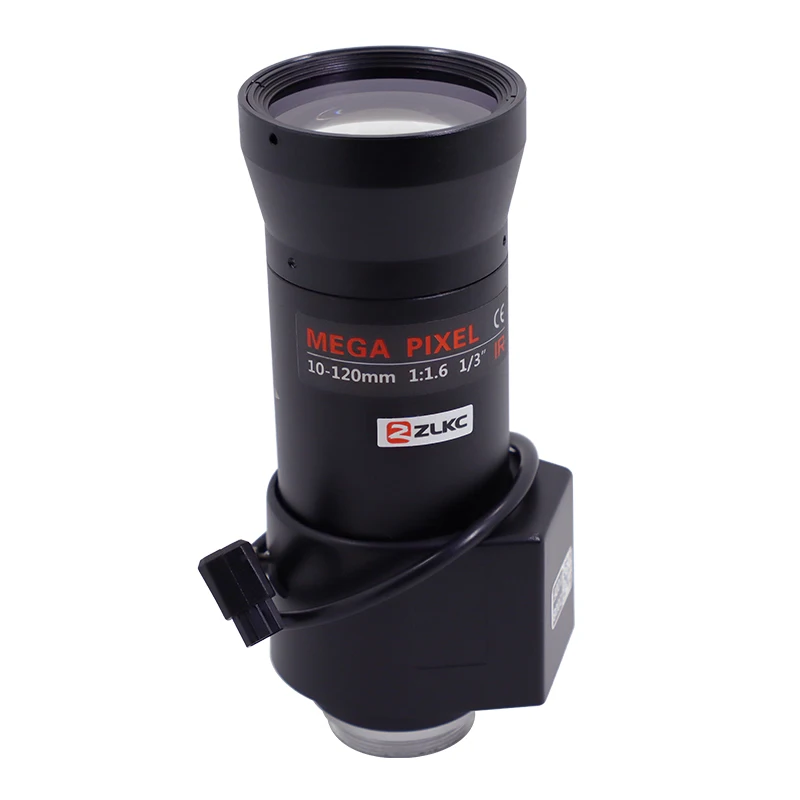 ZLKC объектив видеонаблюдения IP-камера 2 Мп HD объектив 10-120 мм варифокальный 1/3 дюймовый объектив с автоматической радужной оболочкой для камеры видеонаблюдения CS-Mount с ИК высокого качества