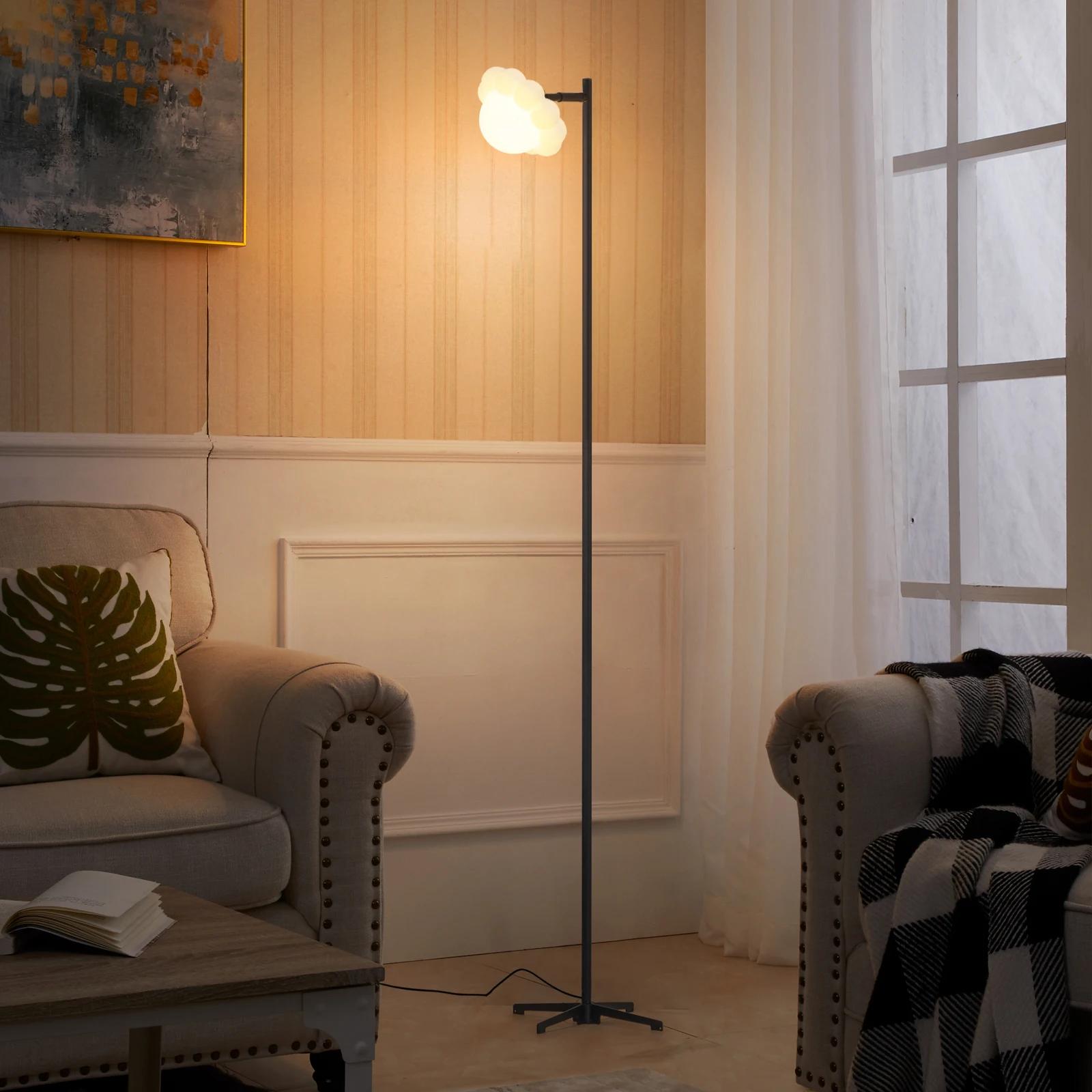 

Designer Standing Floor Light Creative Minimalist Contemporary Line Arc Corner Living Room Patent Smart Led Modern Floor Lamp